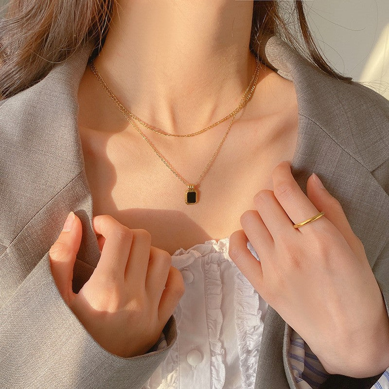 Gelaagde ketting Calyne Marvel in goud