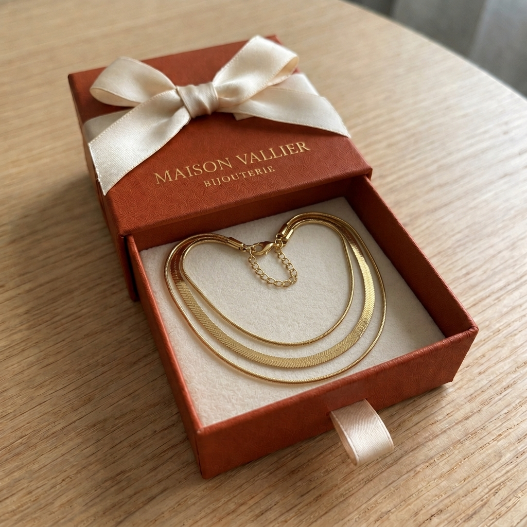 Meerlaagse ketting | Goud