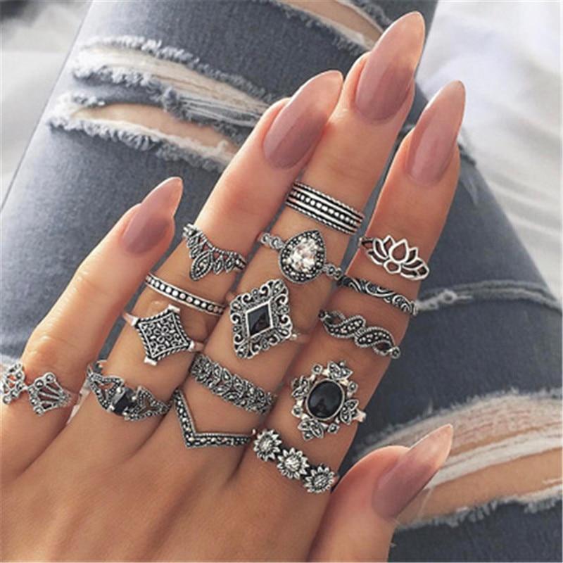 Exclusieve premiumset met 8 tot 12 ringen in goud