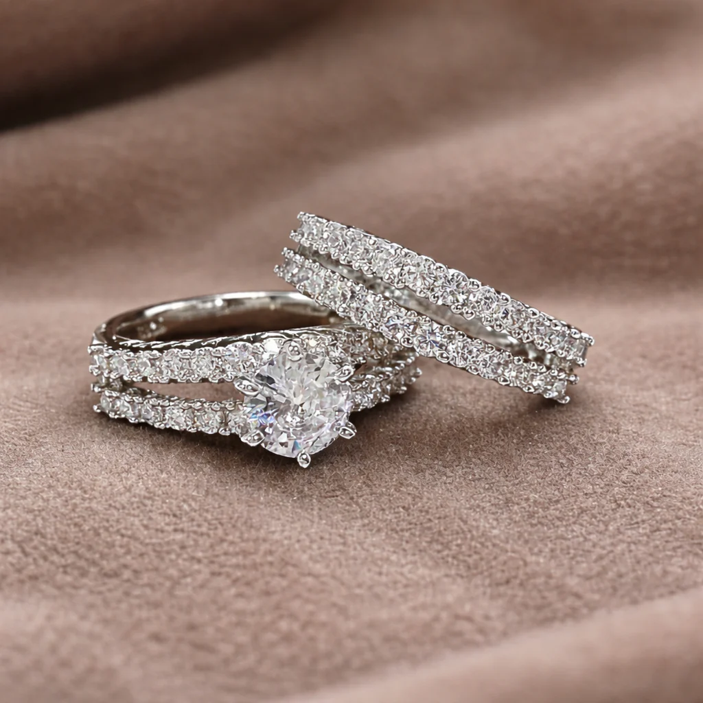 Eeuwige ringenset in goud