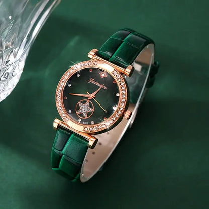 Sieradenset Verdantra Timecourt in goud