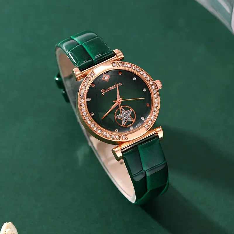 Sieradenset Verdantra Timecourt in goud