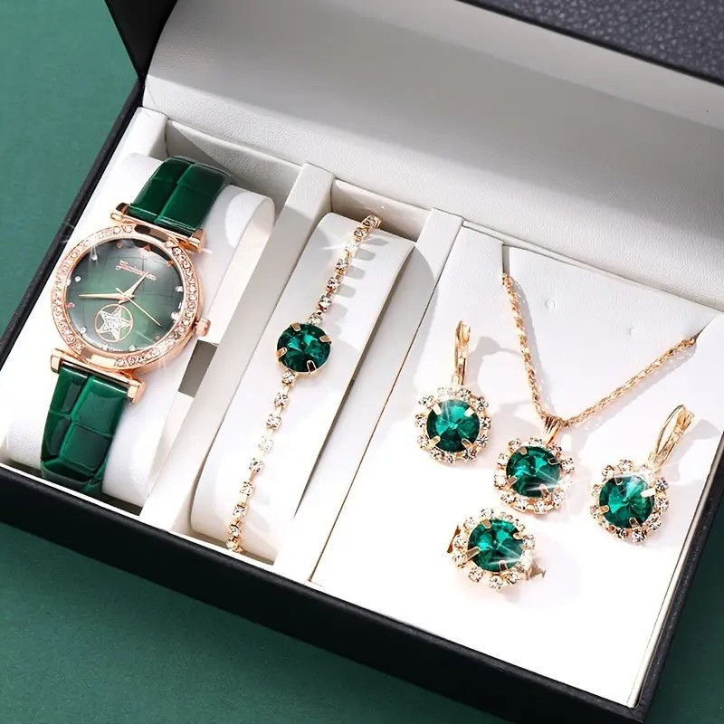 Sieradenset Verdantra Timecourt in goud