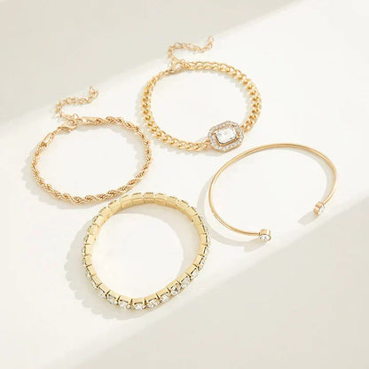Armbandenset Domitille Calvine in wit goud