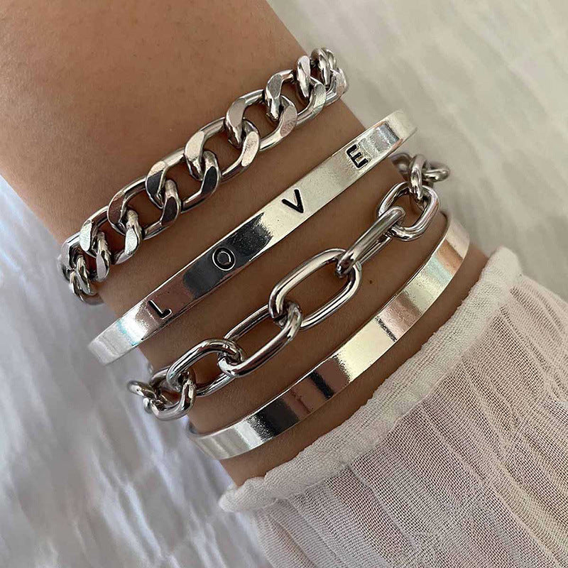 Armbandenset Élan Mercier in wit goud