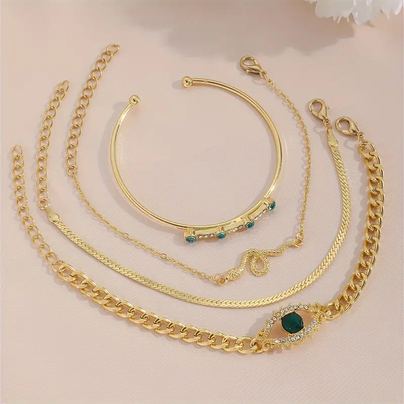 Armbandenset Serpina Veyra in goud