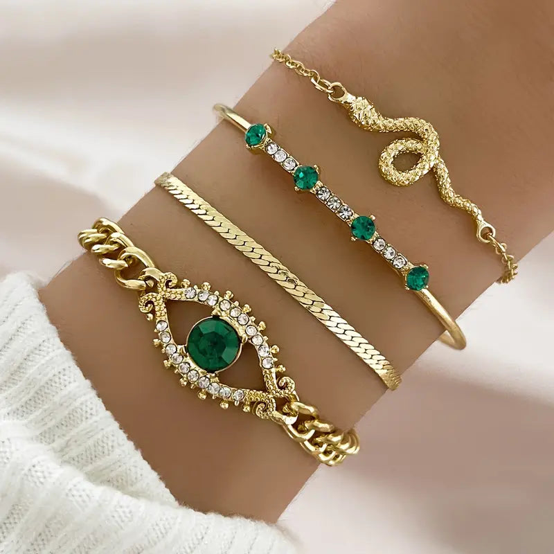 Armbandenset Serpina Veyra in goud
