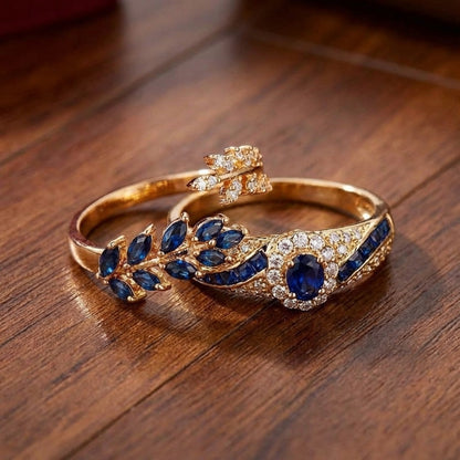 Ringenset Abellissa in goud