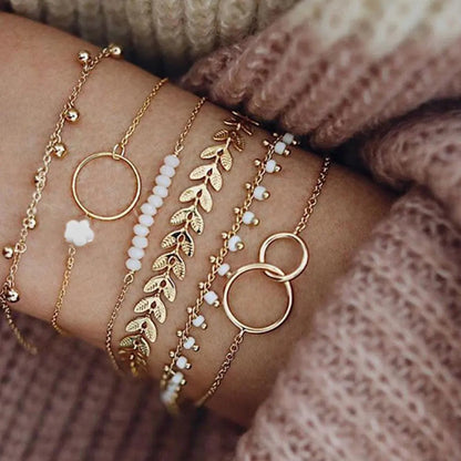Boho-armbandenset | Goud