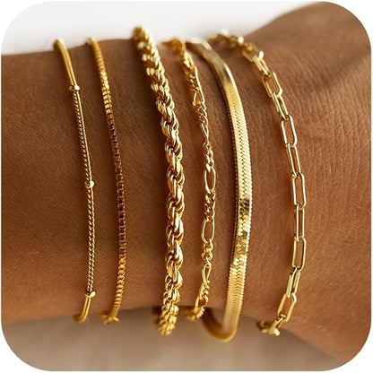 Armbandenset Isabelle Vernet in wit goud