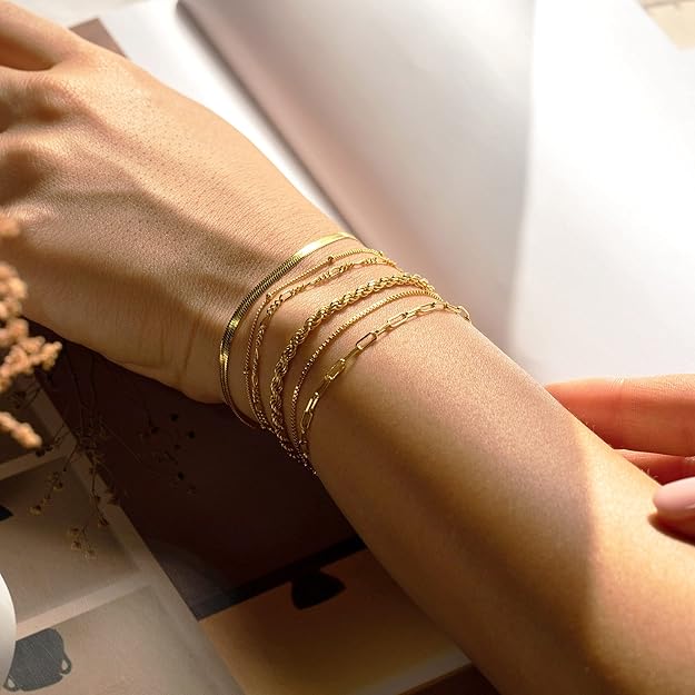 Armbandenset Isabelle Vernet in wit goud