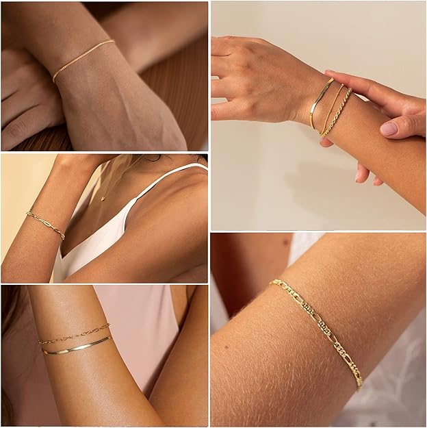 Armbandenset Isabelle Vernet in wit goud
