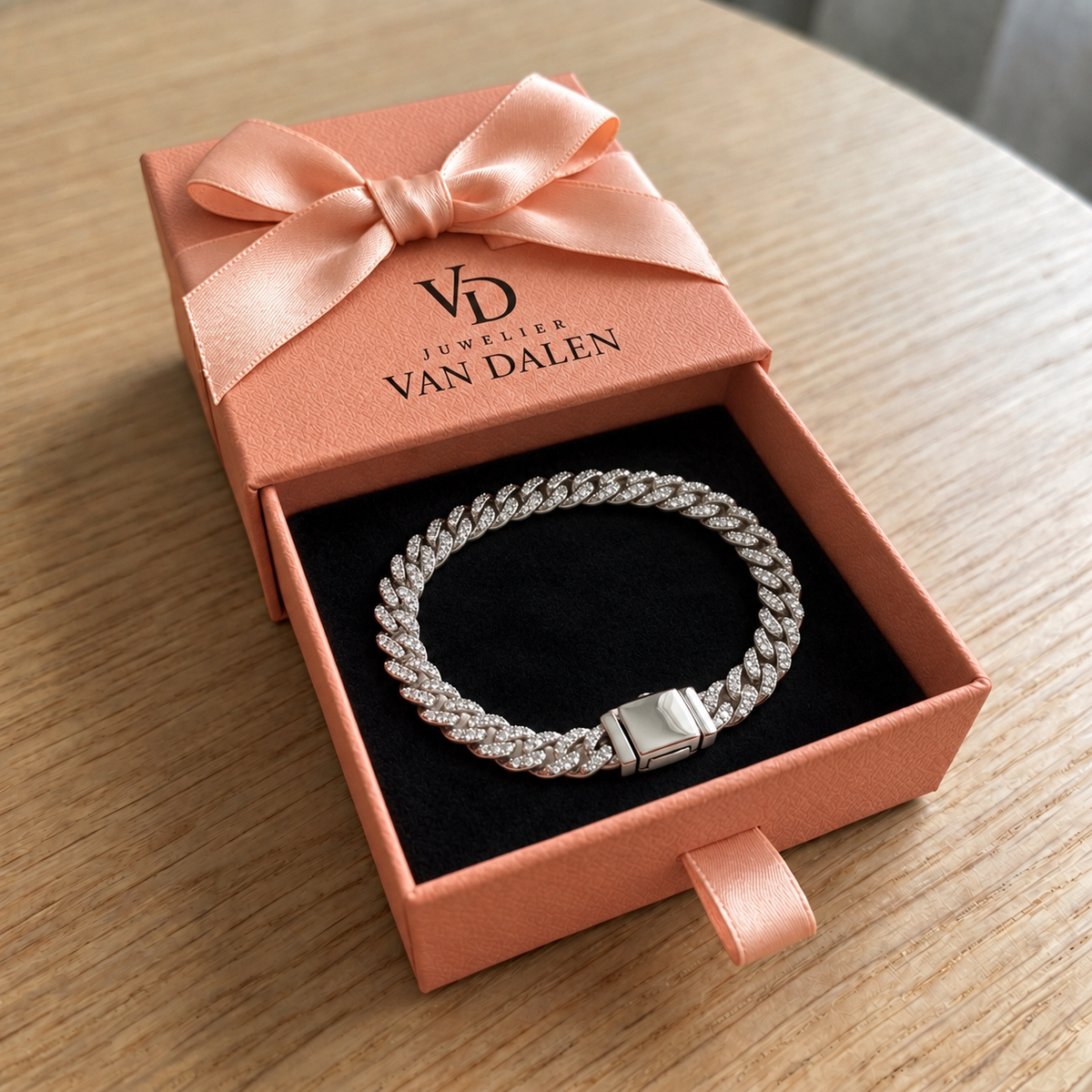 Brede Cubaanse armband | Goud
