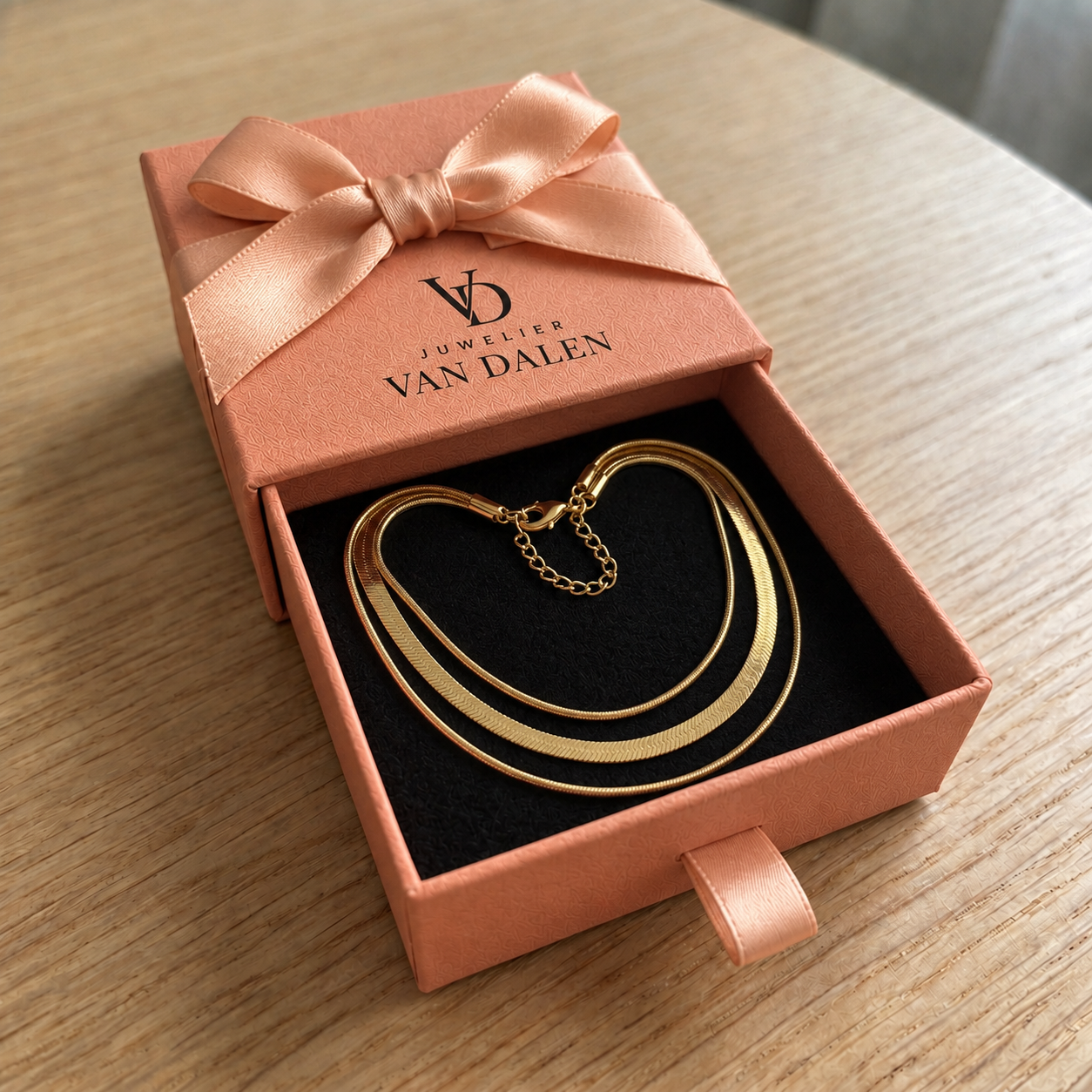 Meerlaagse ketting | Goud