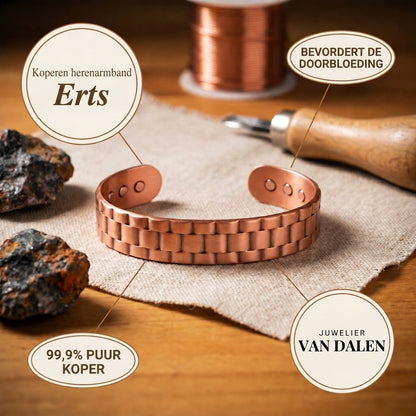Koperen herenarmband Erts
