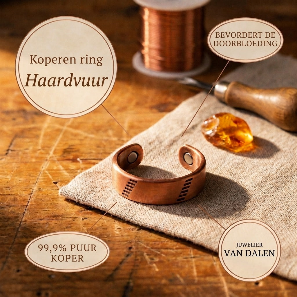 Koperen ring Haard