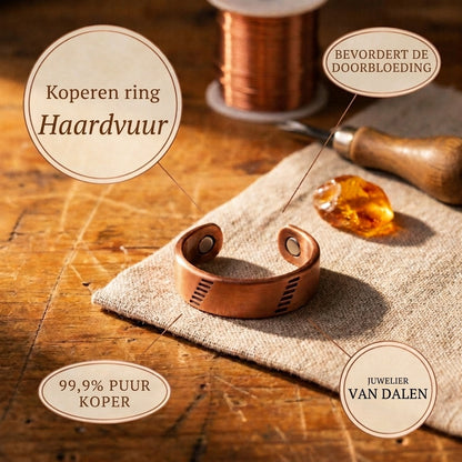 Koperen ring Haard