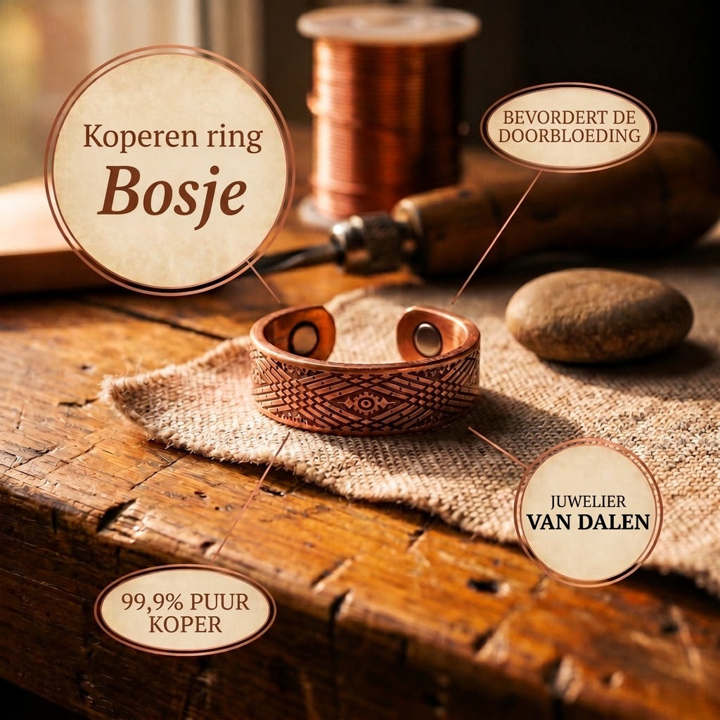 Koperen ring Bosgrond