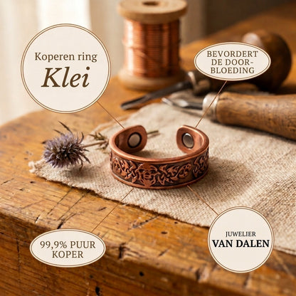 Koperen ring Klei