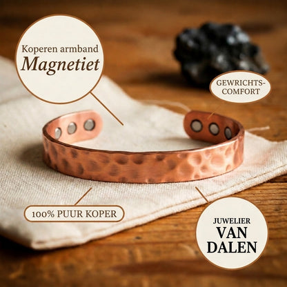 Koperen armband Magnetiet