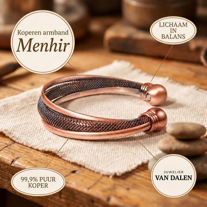 Koperen armband Menhir