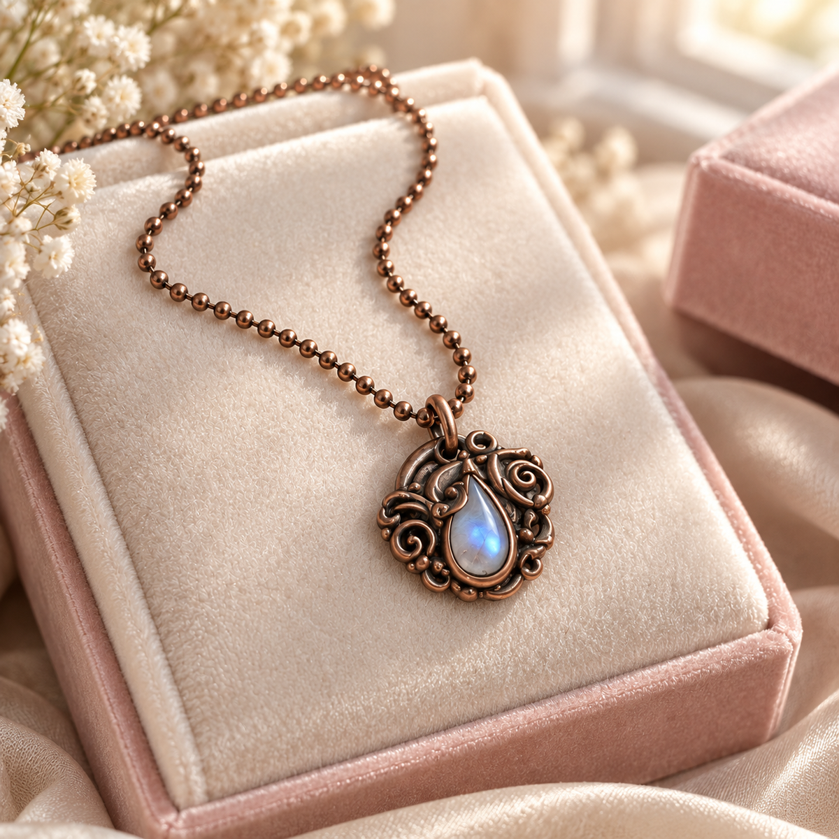 Koperen ketting Elise