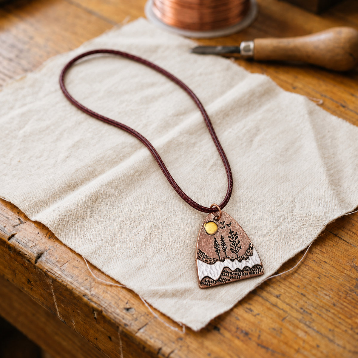 Koperen ketting Henriëtte