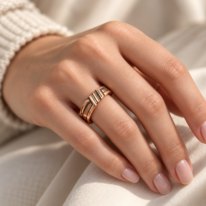 Koperen ring Gerda