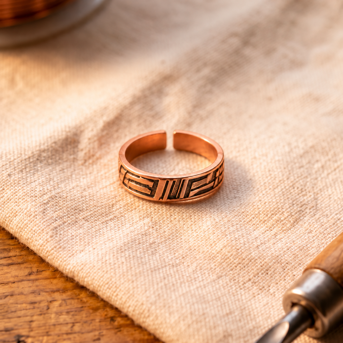 Koperen ring Gerda