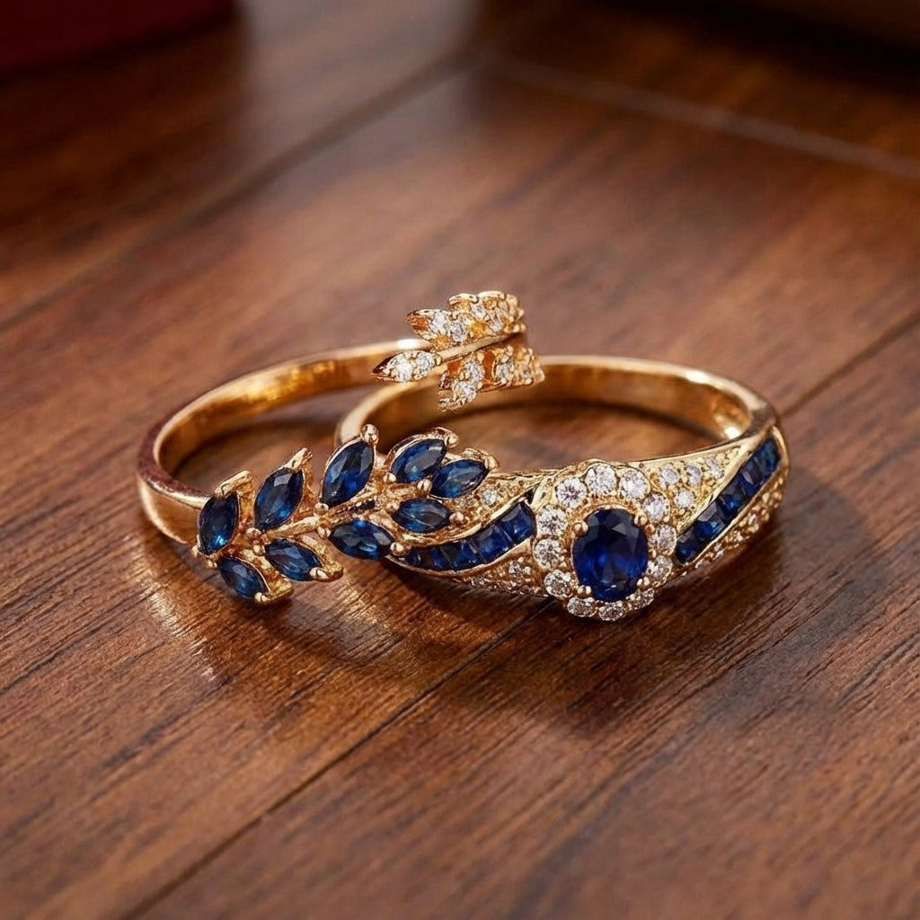 Ringenset Abellissa in goud