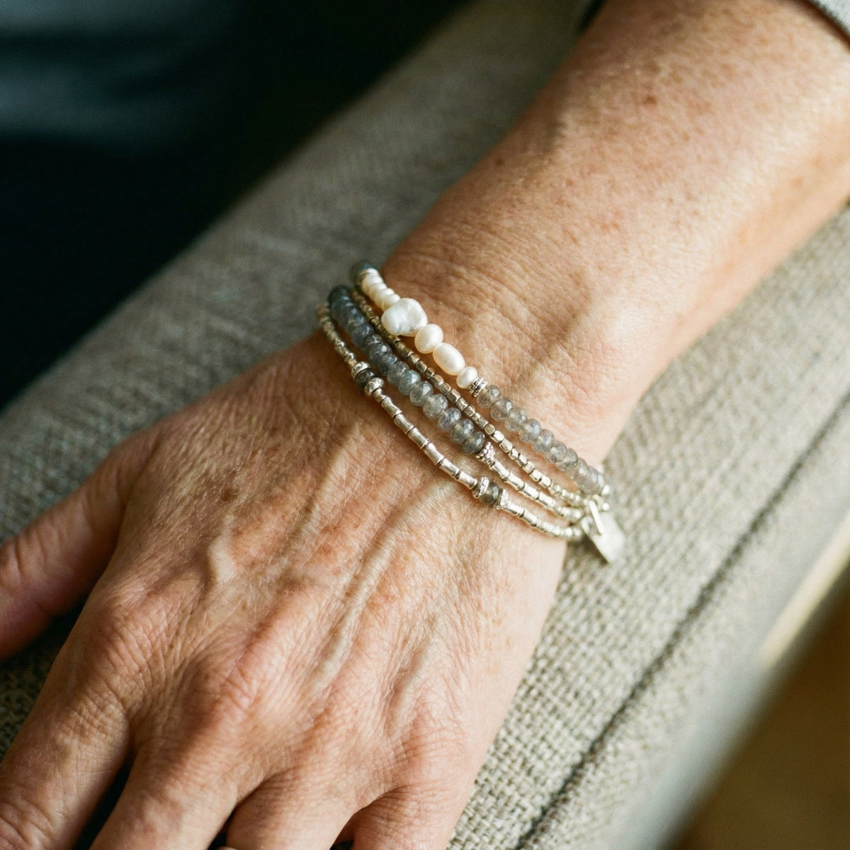 Retro armbandenset in goud