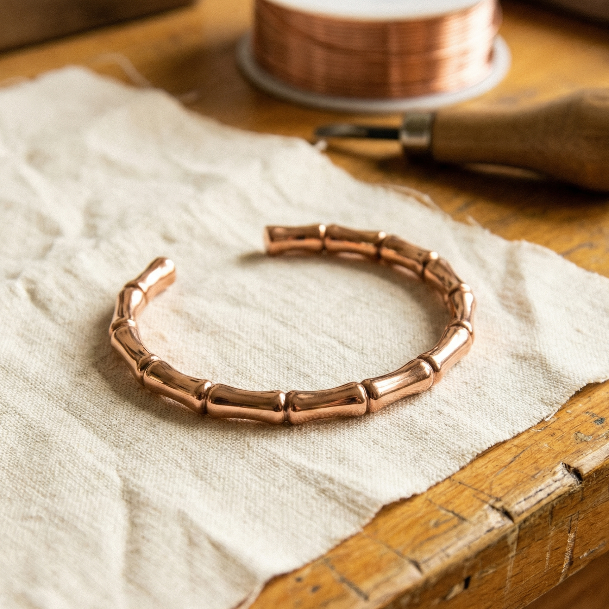 Koperen armband Bosje