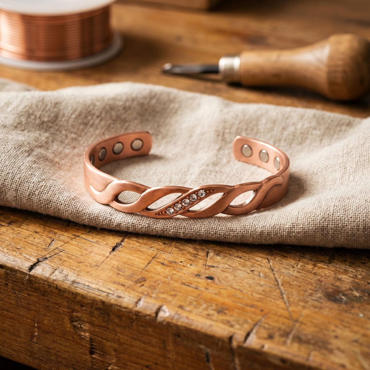 Koperen armband Zoom