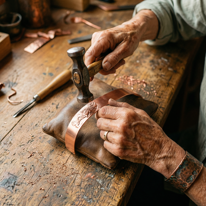 Koperen armband Aarde