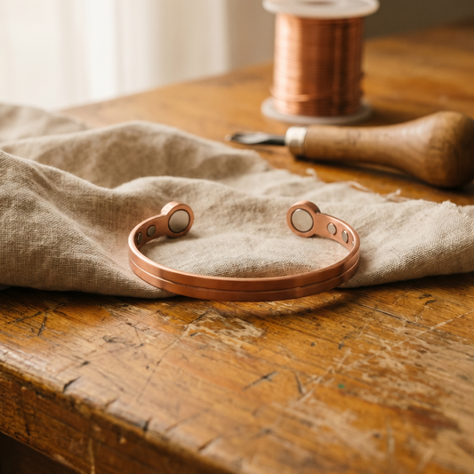 Koperen armband Vlam