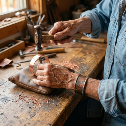 Koperen armband Vlam