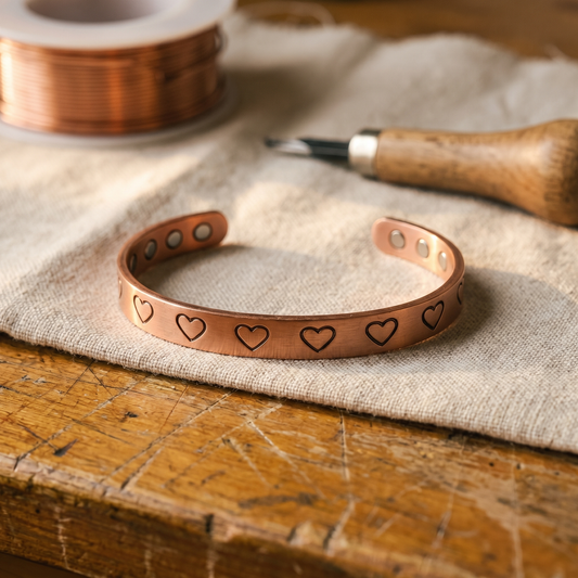Koperen armband Haard