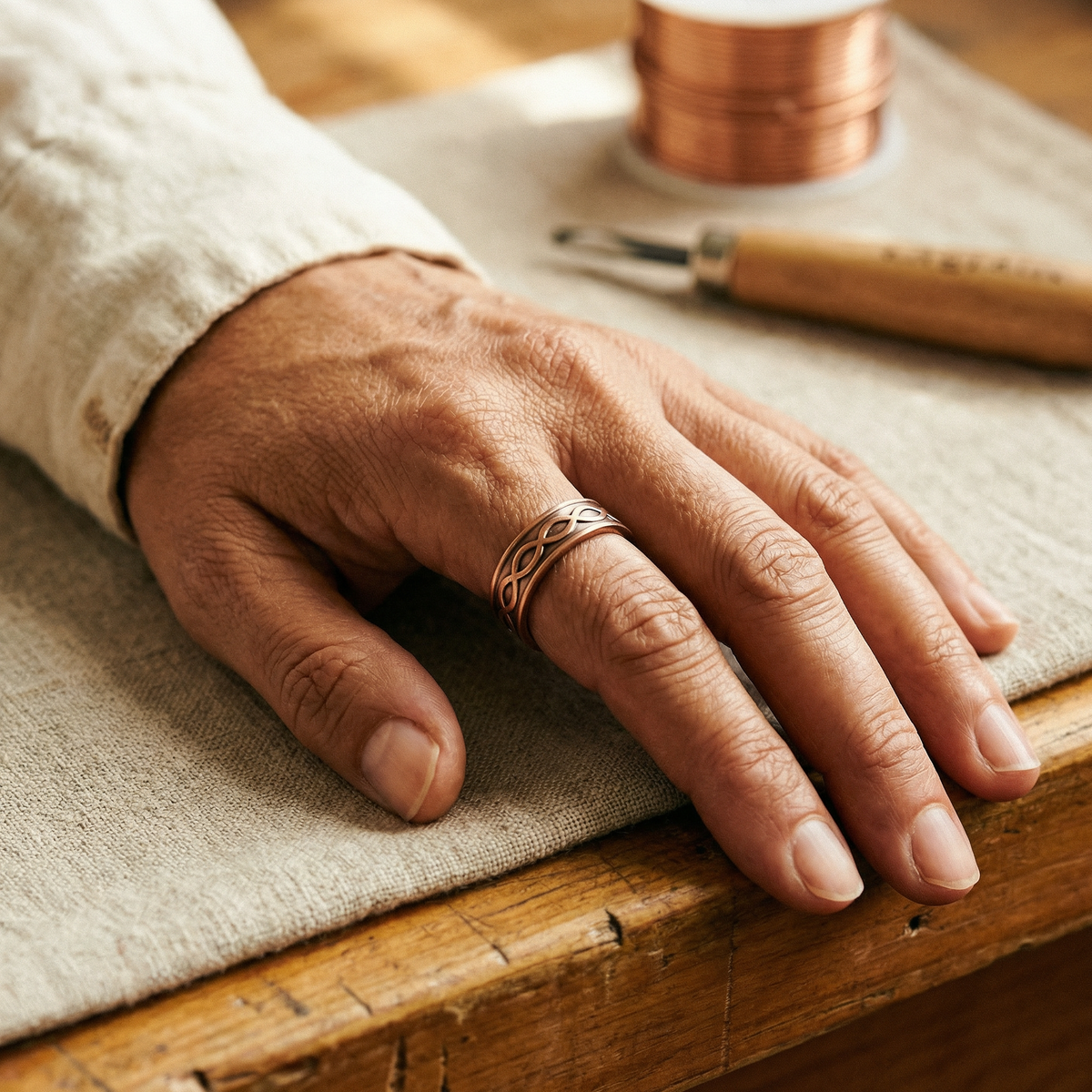 Koperen ring Steenkool