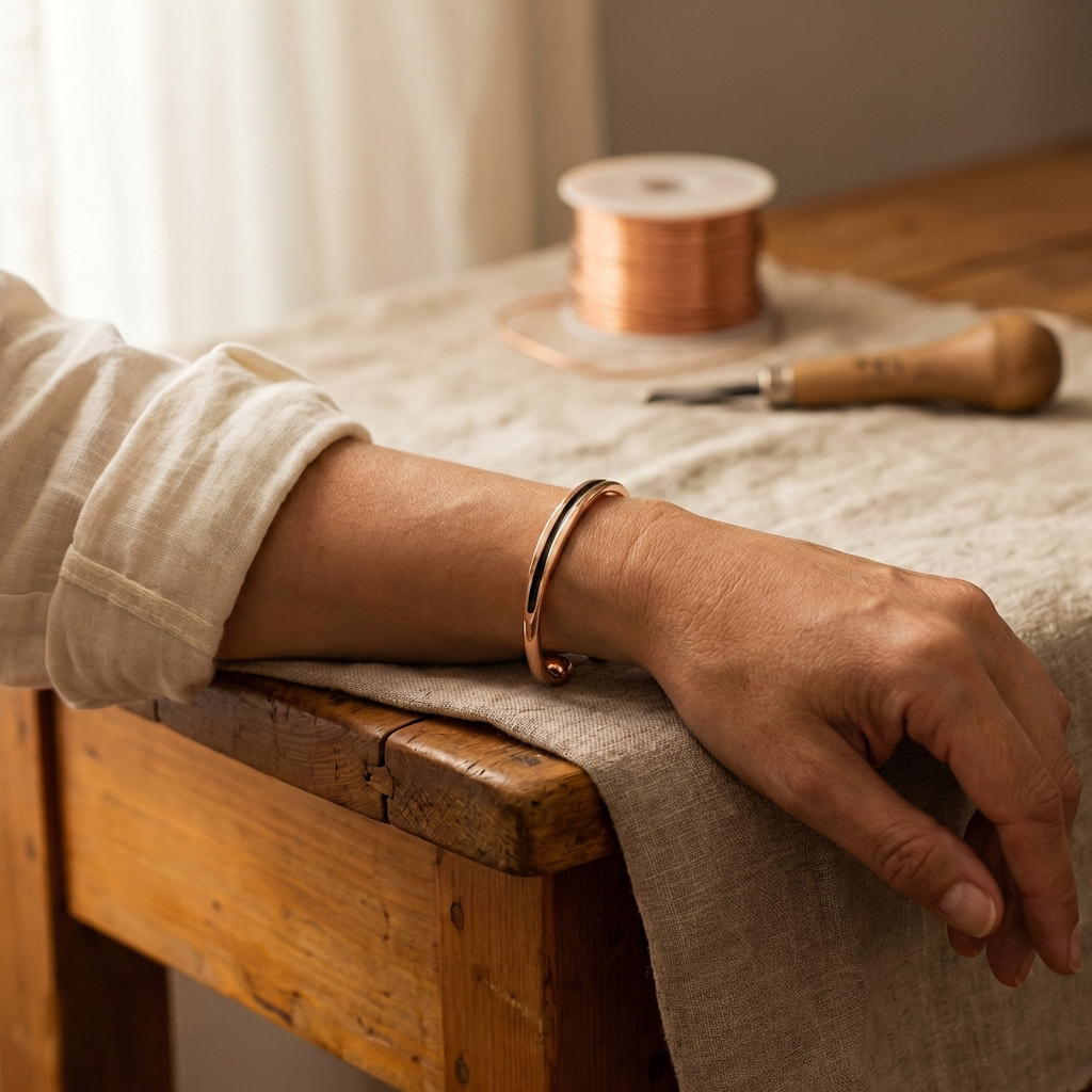 Koperen armband Ader