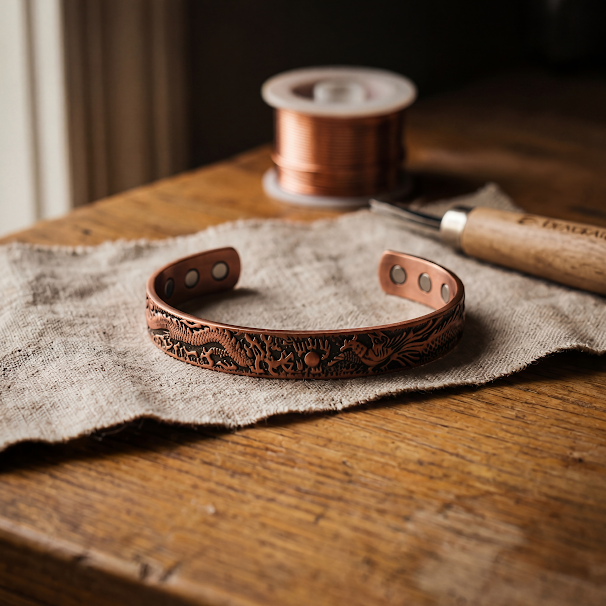 Koperen armband Aarde