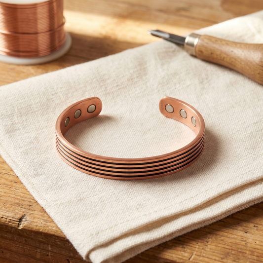 Koperen armband Salie