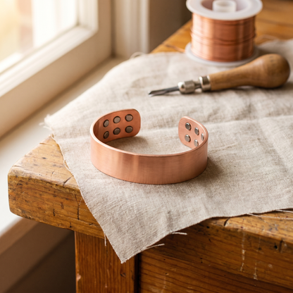 Koperen armband Aambeeld