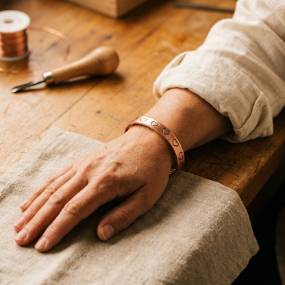 Koperen armband Haard