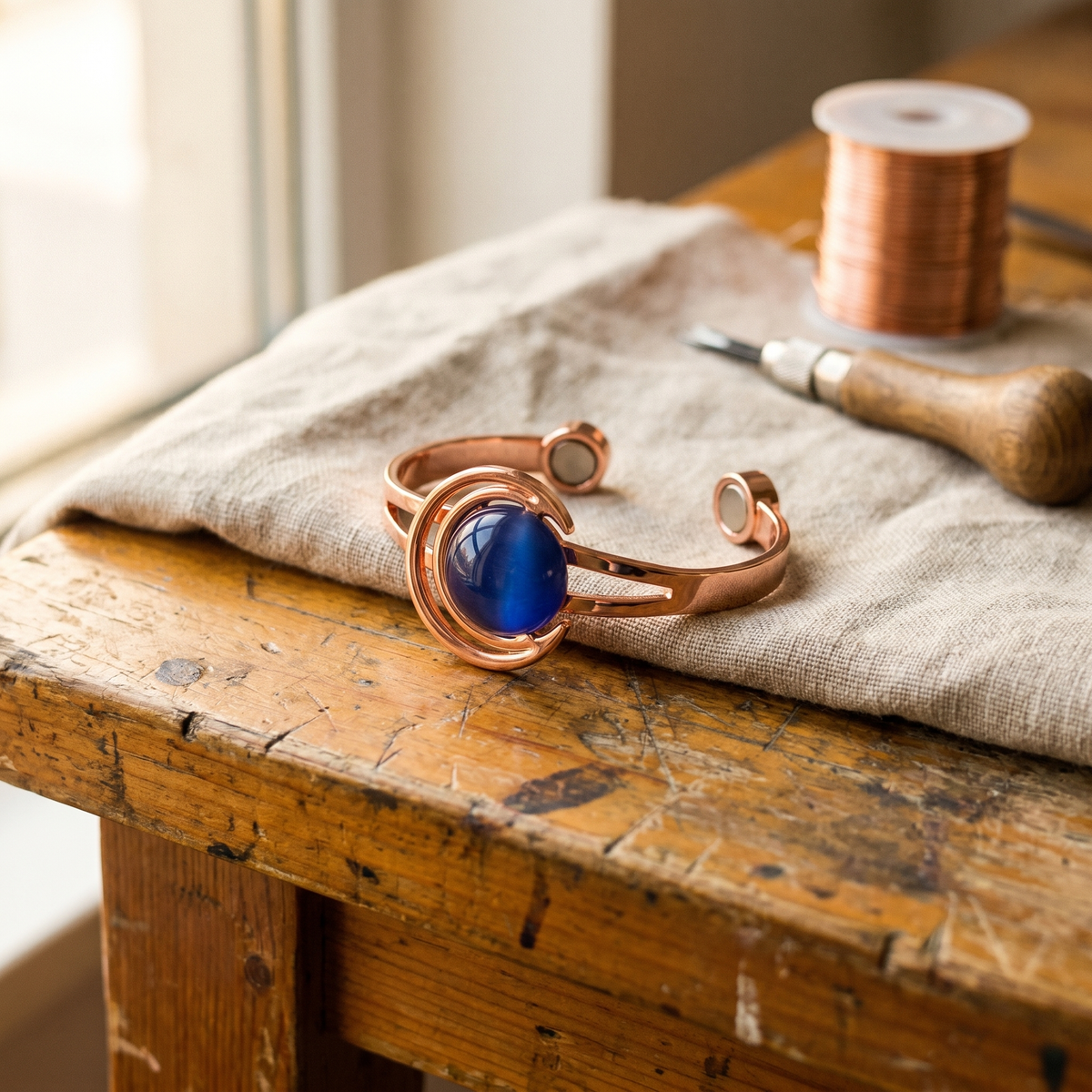 Koperen armband Bol