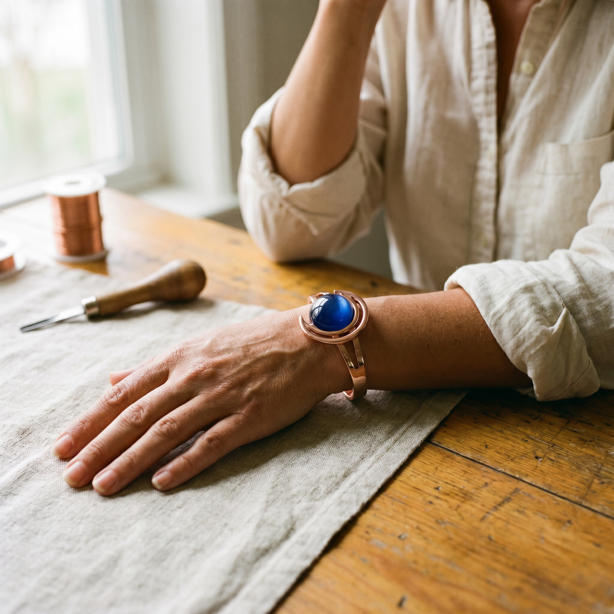 Koperen armband Bol