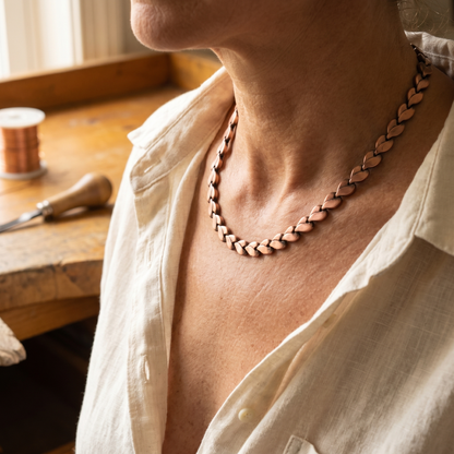 Koperen ketting Egelantier