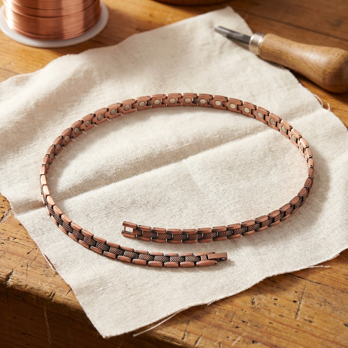 Koperen ketting Nevel