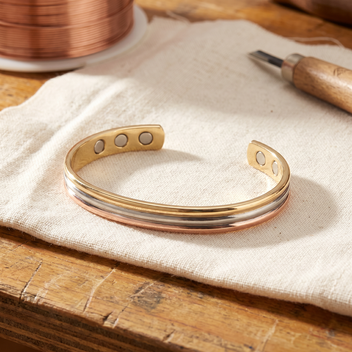 Koperen armband Rots