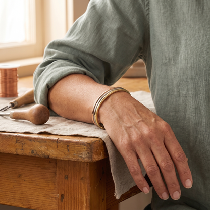 Koperen armband Rots