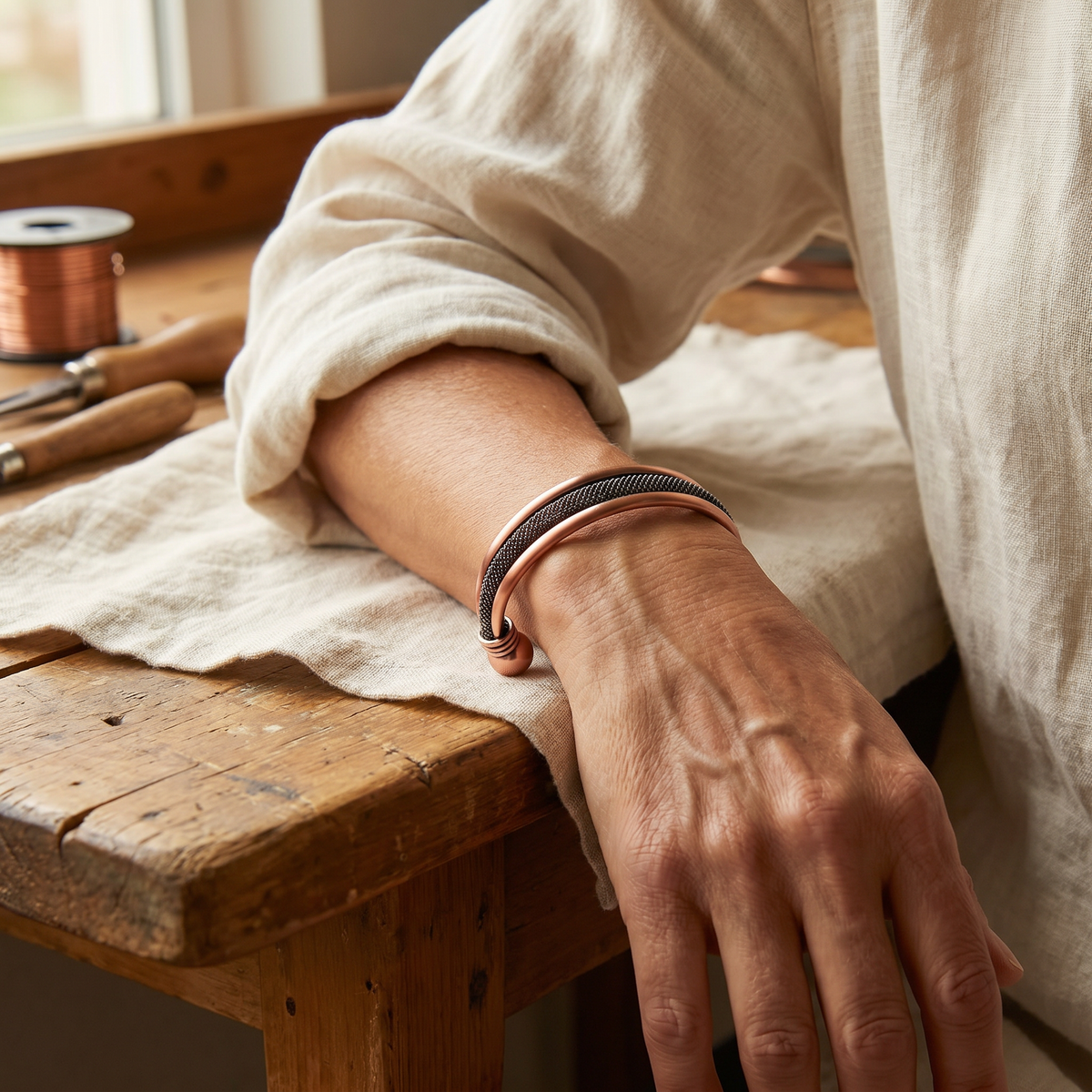 Koperen armband Menhir